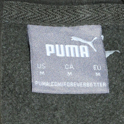 Mens UK Size M PUMA Green Pullover Hoodie