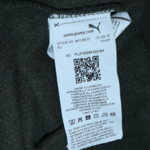 Mens UK Size M PUMA Green Pullover Hoodie
