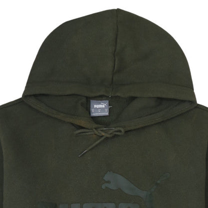 Mens UK Size M PUMA Green Pullover Hoodie