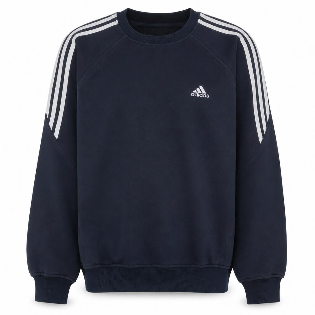 Mens UK Size M adidas Blue Pullover Sweatshirt