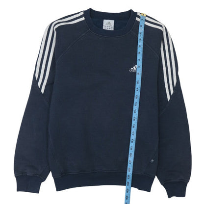 Mens UK Size M adidas Blue Pullover Sweatshirt
