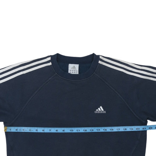 Mens UK Size M adidas Blue Pullover Sweatshirt