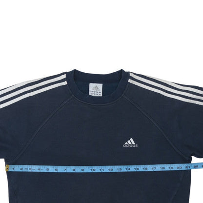 Mens UK Size M adidas Blue Pullover Sweatshirt