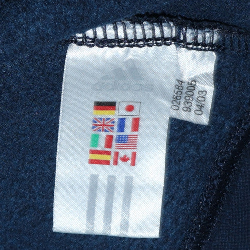 Mens UK Size M adidas Blue Pullover Sweatshirt