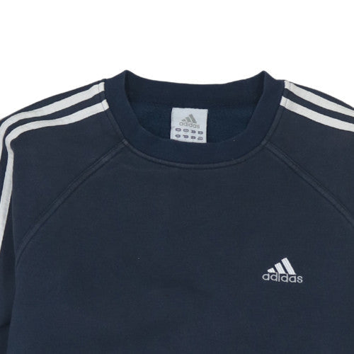 Mens UK Size M adidas Blue Pullover Sweatshirt