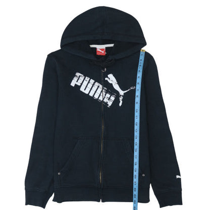 Mens UK Size S PUMA Black Full Zip Hoodie