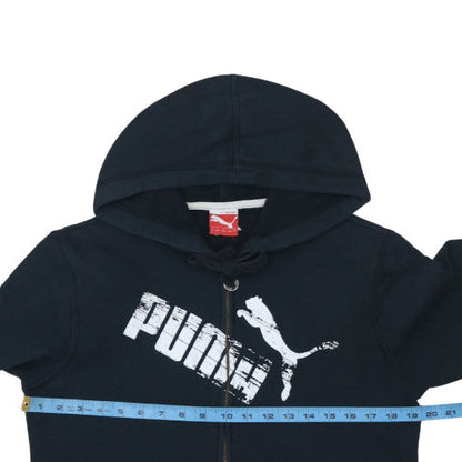 Mens UK Size S PUMA Black Full Zip Hoodie