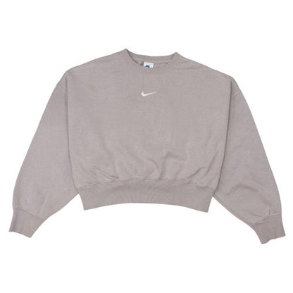 Womens UK Size XS Nike Beige Pullover Sweatshirt