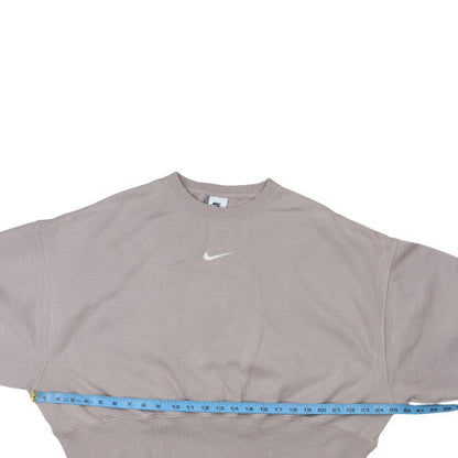 Womens UK Size XS Nike Beige Pullover Sweatshirt