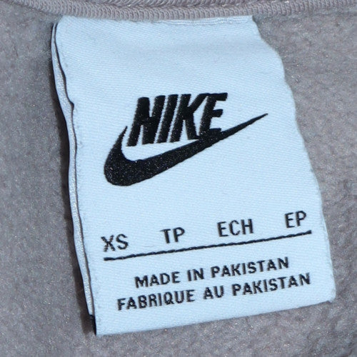 Womens UK Size XS Nike Beige Pullover Sweatshirt