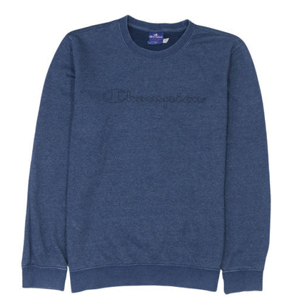 Mens UK Size M Champion Blue Pullover Sweatshirt