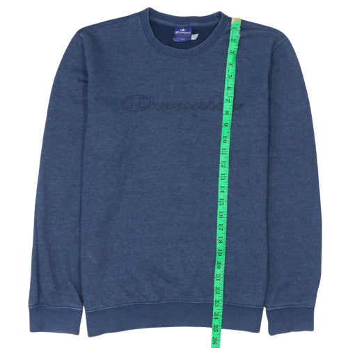 Mens UK Size M Champion Blue Pullover Sweatshirt