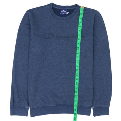 Mens UK Size M Champion Blue Pullover Sweatshirt