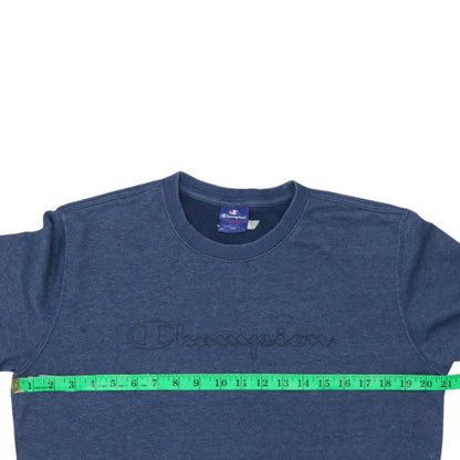 Mens UK Size M Champion Blue Pullover Sweatshirt