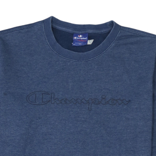 Mens UK Size M Champion Blue Pullover Sweatshirt