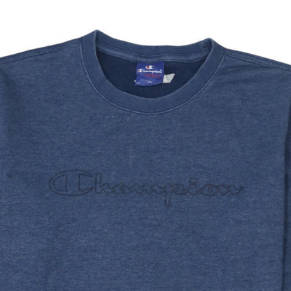 Mens UK Size M Champion Blue Pullover Sweatshirt