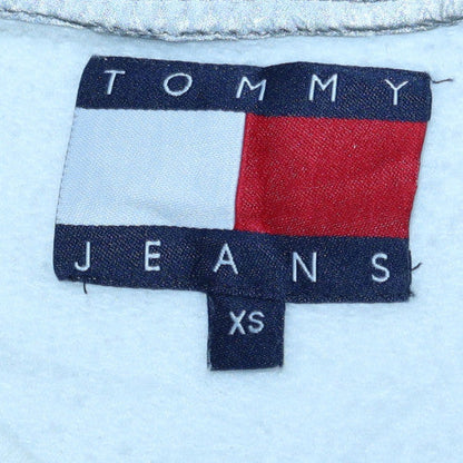 Mens UK Size XS Tommy Jeans White Pullover Sweatshirt