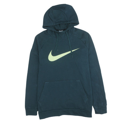 Mens UK Size L Nike Green Pullover Hoodie