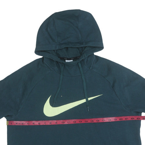 Mens UK Size L Nike Green Pullover Hoodie