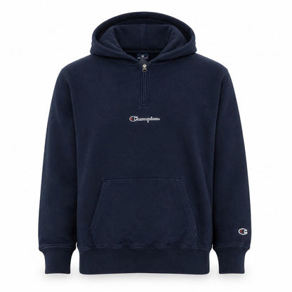 Mens UK Size S Champion Blue 1/2 Zip Hoodie