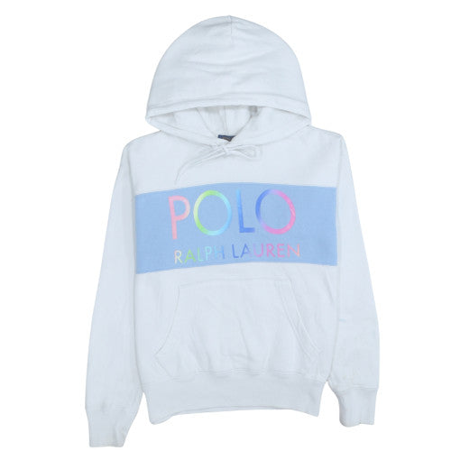 Womens UK Size S Polo Ralph Lauren White Pullover Hoodie
