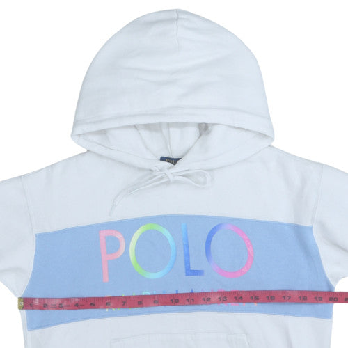 Womens UK Size S Polo Ralph Lauren White Pullover Hoodie