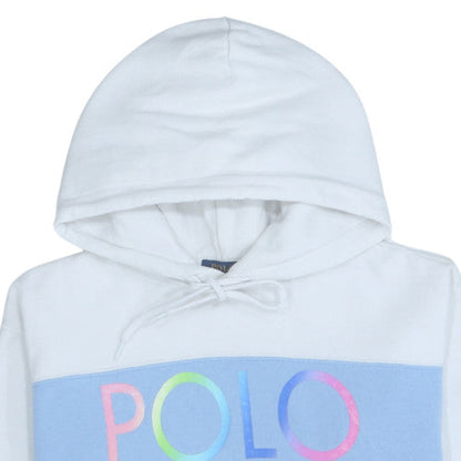 Womens UK Size S Polo Ralph Lauren White Pullover Hoodie
