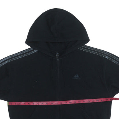 Womens UK Size L adidas Black Full Zip Hoodie