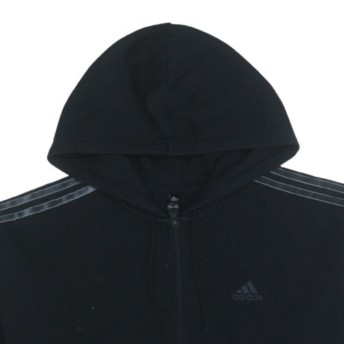 Womens UK Size L adidas Black Full Zip Hoodie