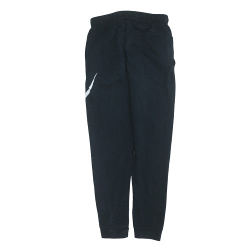 Mens UK Size S Nike Regular Fit Jogger Black Trousers