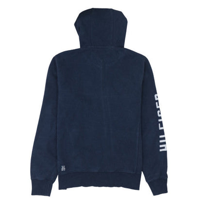 Mens UK Size L Tommy Hilfiger Blue Full Zip Hoodie