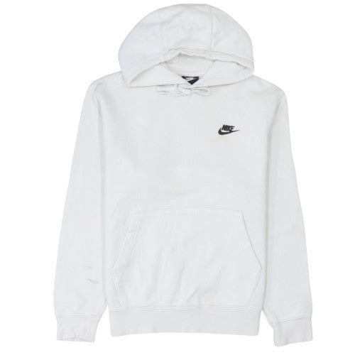 Mens UK Size S Nike White Pullover Hoodie