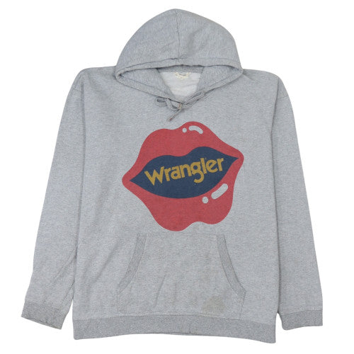 Mens UK Size M Wrangler Grey Pullover Hoodie