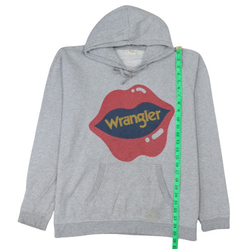 Mens UK Size M Wrangler Grey Pullover Hoodie