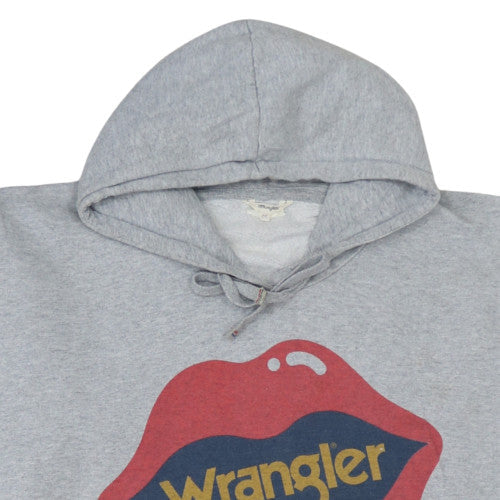 Mens UK Size M Wrangler Grey Pullover Hoodie