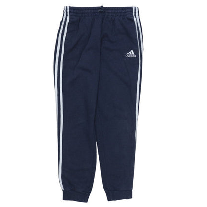 Adidas Men Blue Track Pants M Elastic Waist Tapered Activewear