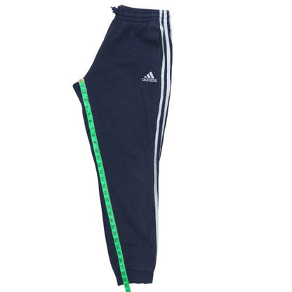 Adidas Men Blue Track Pants M Elastic Waist Tapered Activewear
