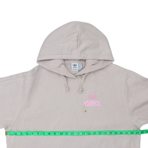 Womens UK Size XS adidas Beige Pullover Hoodie