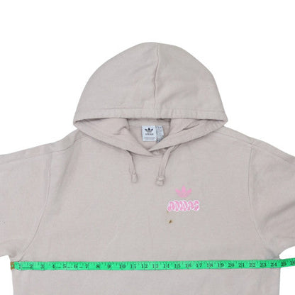 Womens UK Size XS adidas Beige Pullover Hoodie