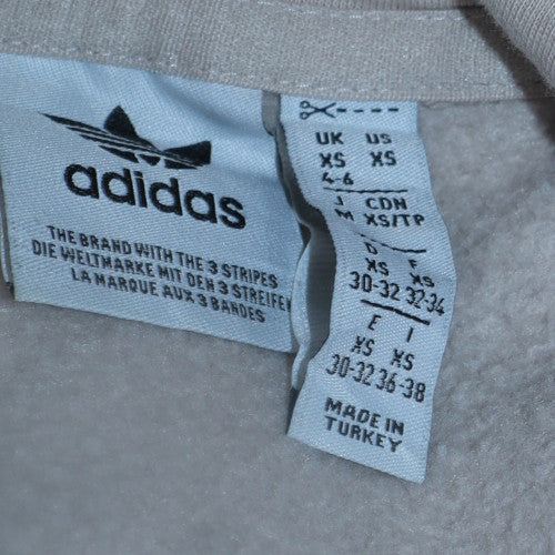 Womens UK Size XS adidas Beige Pullover Hoodie