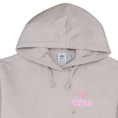 Womens UK Size XS adidas Beige Pullover Hoodie