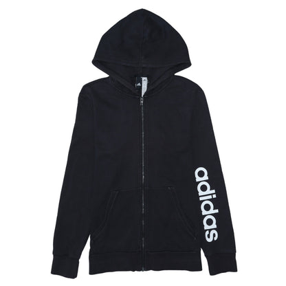 Mens UK Size M adidas Black Full Zip Hoodie