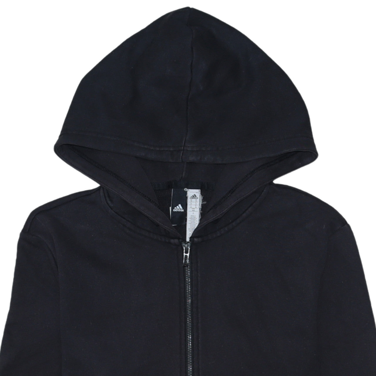 Mens UK Size M adidas Black Full Zip Hoodie