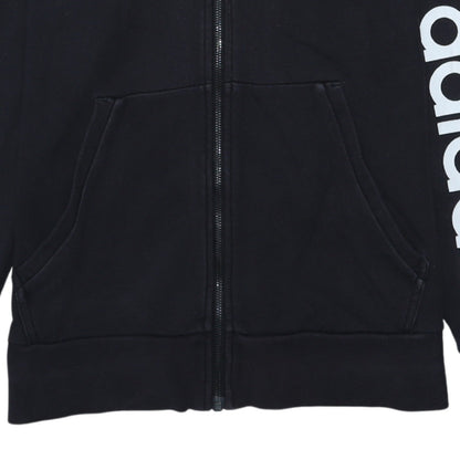 Mens UK Size M adidas Black Full Zip Hoodie