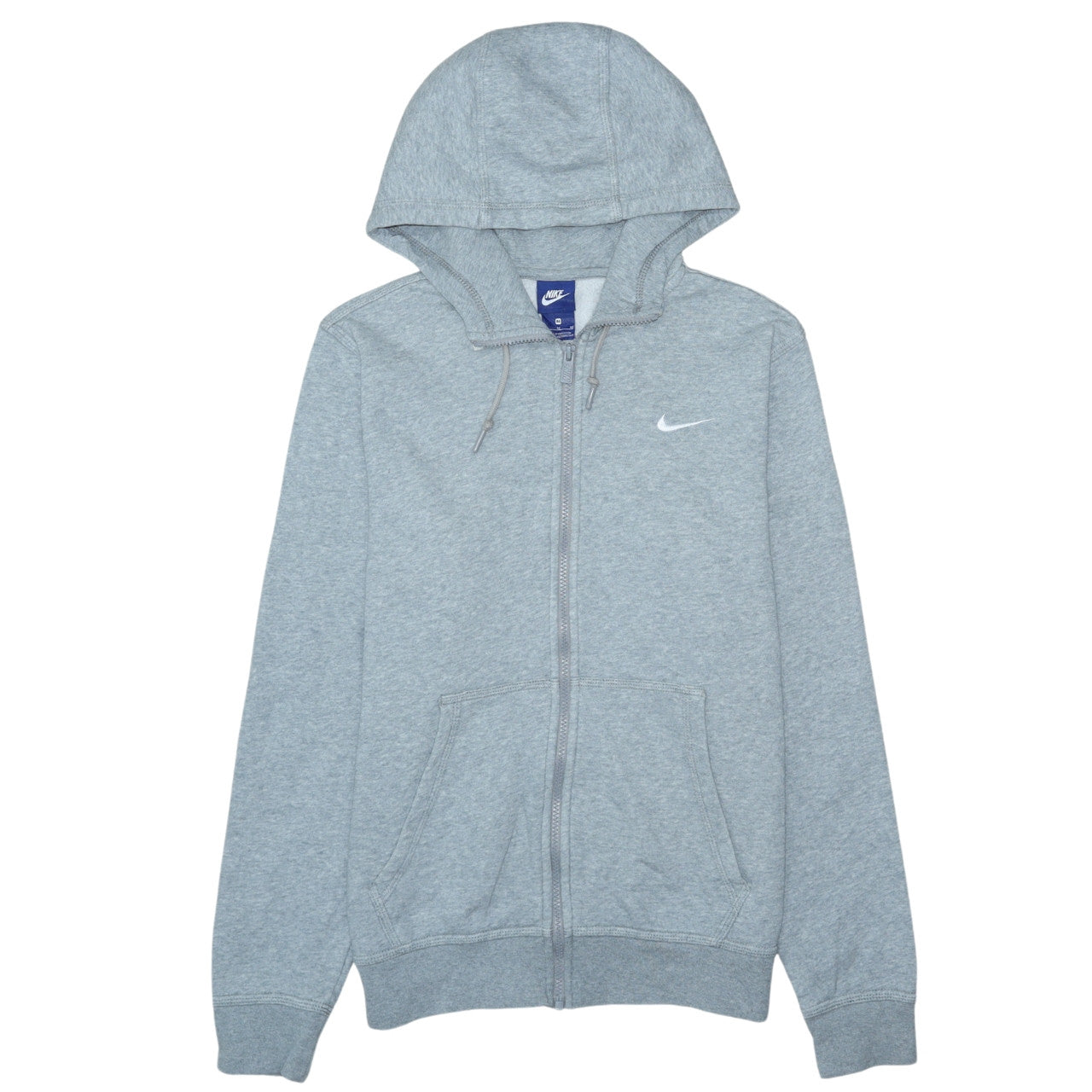 Mens UK Size M Nike Grey Full Zip Hoodie