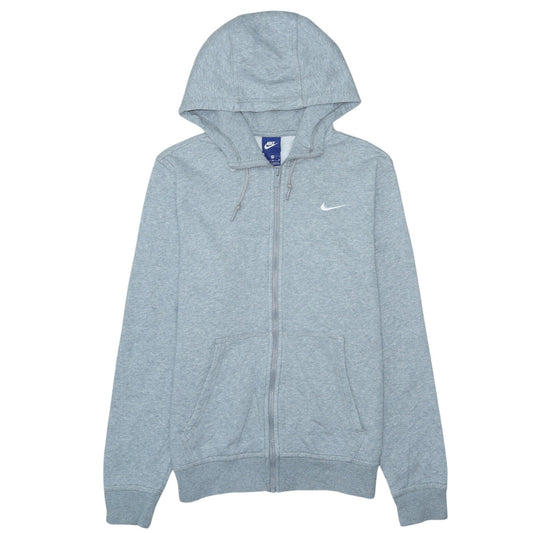 Mens UK Size M Nike Grey Full Zip Hoodie