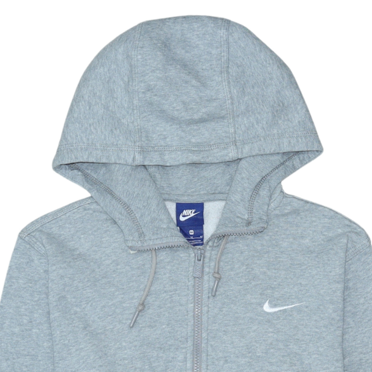 Mens UK Size M Nike Grey Full Zip Hoodie