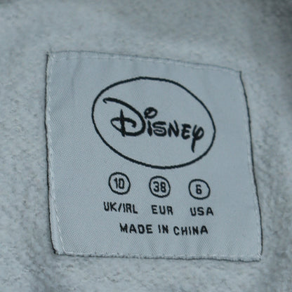 Womens UK Size 10 Disney Grey Pullover Hoodie