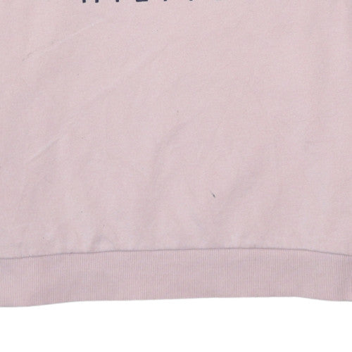 Womens UK Size L Tommy Hilfiger Pink Pullover Sweatshirt