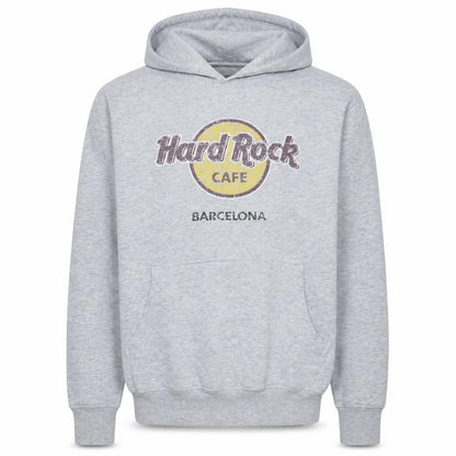 Mens UK Size M Hard Rock Cafe Grey Pullover Hoodie